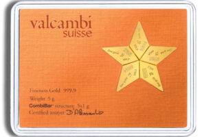 5 x 1 gram Valcambi CombiBar™ Star (Booklet)