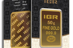 50 gram Gold Bar - IGR Metals (Carded)