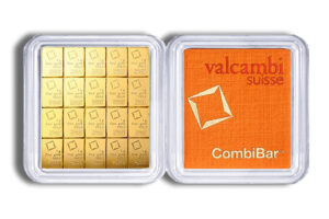 20 x 1 gram .9999 Valcambi CombiBar™ Gold (In Assay)
