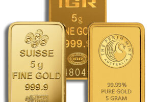 5 gram Gold Bar - Brand Varies (No Card)