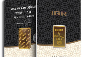 5 gram Gold Bar - IGR Metals (Carded)  