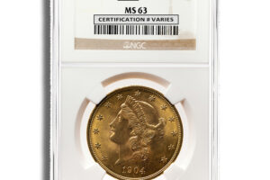 $20 Gold Liberty Double Eagle - NGC MS63