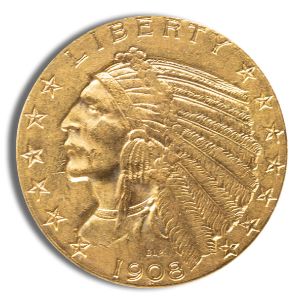 $5 Gold Indian Half Eagle - AU