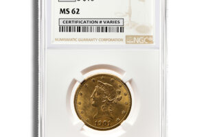 $10 Gold Liberty Eagle - NGC MS62