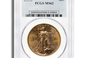 $20 Gold Saint-Gaudens Double Eagle - PCGS MS62