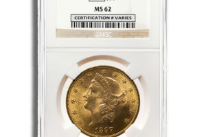 $20 Gold Liberty Double Eagle - NGC MS62
