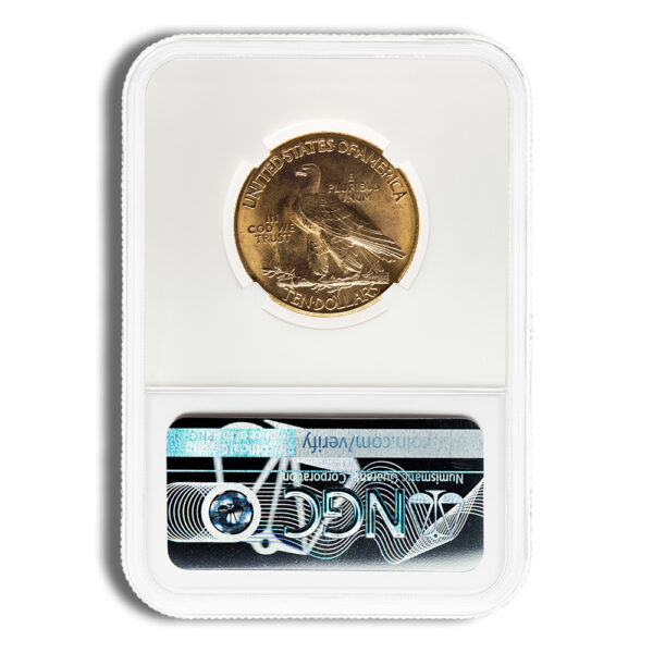$10 Gold Indian Eagle - NGC MS62 - Image 2