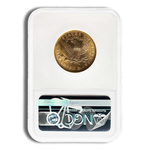$10 Gold Liberty Eagle - NGC MS61 - Image 2