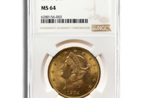 $20 Gold Liberty Double Eagle - NGC MS64
