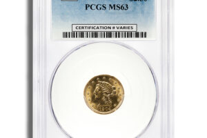 $2.5 Gold Liberty Quarter Eagle - PCGS MS63
