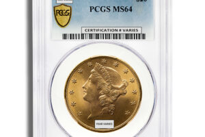 $20 Gold Liberty Double Eagle - PCGS MS64