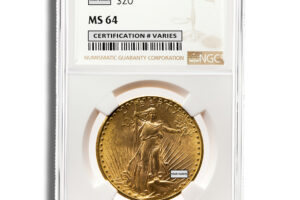 $20 Gold Saint-Gaudens Double Eagle - NGC MS64