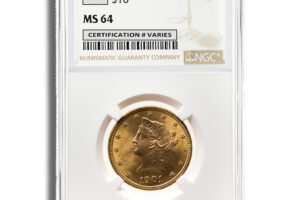 $10 Gold Liberty Eagle - NGC MS64