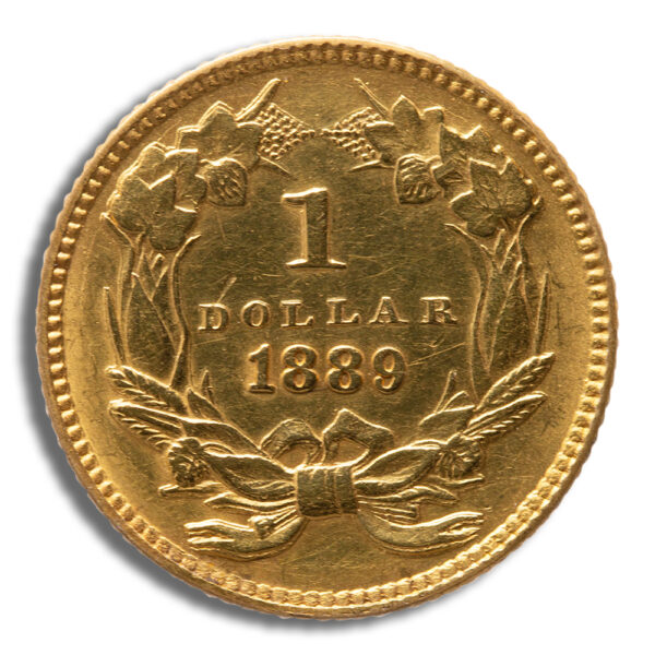 $1 Gold Indian Type 3 - Cleaned/Low Grade - Image 2
