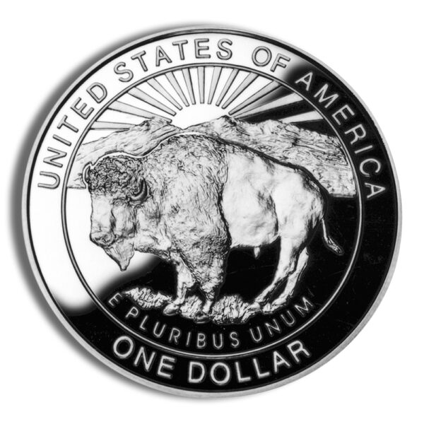1999-P $1 Yellowstone Silver Commem - Proof - Image 2