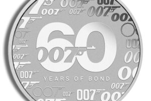 2022 1 oz Tuvalu Silver 60 Years of Bond BU