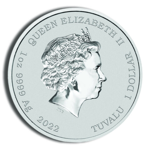 2022 1 oz Tuvalu Silver 60 Years of Bond BU - Image 2