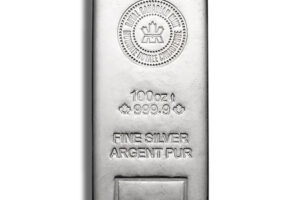 100 oz Silver Bar - Royal Canadian Mint - RCM