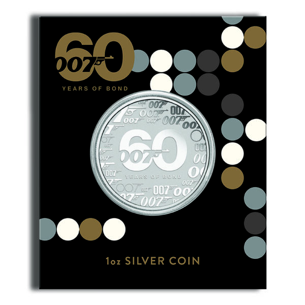 2022 1 oz Tuvalu Silver 60 Years of Bond BU - Image 3