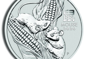 2020 1 oz Australia Silver Lunar Mouse BU - Series III