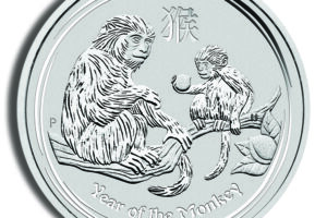2016 1 oz Australia Silver Lunar Monkey BU - Series II
