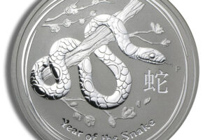 2013 1 oz Australia Silver Lunar Snake BU - Series II