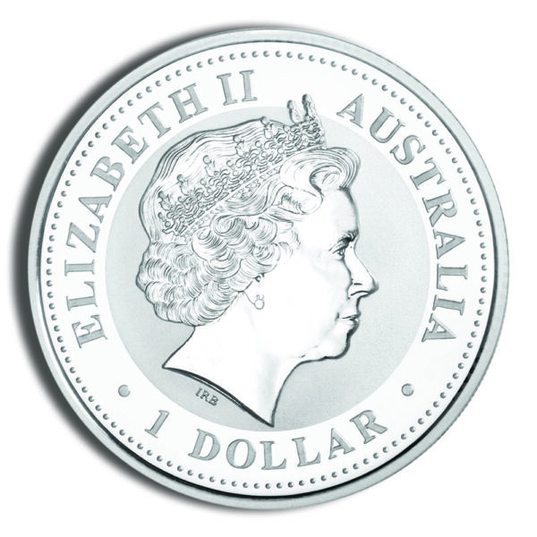 2003 1 oz Australia Silver Lunar Goat - BU - Series I - Image 2