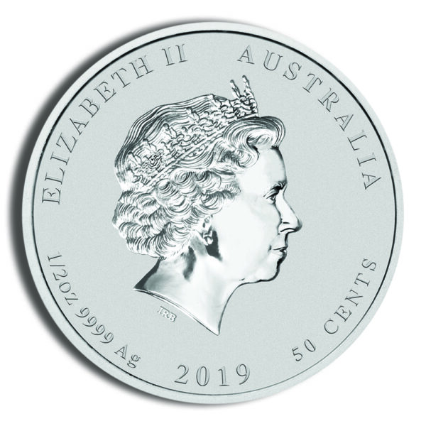 2019 1/2 oz Australia Silver Lunar Pig BU - Series II - Image 2