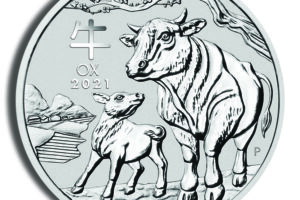2021 1 oz Australia Silver Lunar Ox BU - Series III