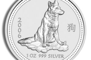 2006 1 oz Australia Silver Lunar Dog BU - Series I