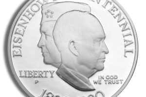 1990-P $1 Eisenhower Silver Commem - Proof