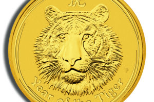 2010 1/10 oz Australia Gold Lunar Tiger BU - Series II