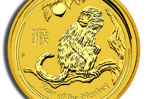 2016 2 oz Australia Gold Lunar Monkey BU - Series II