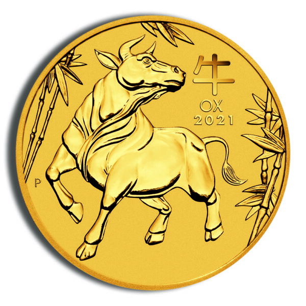 2021 1 oz Australia Gold Lunar Ox BU - Series III