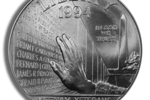 1994-W $1 Vietnam Vets Silver Commem - BU