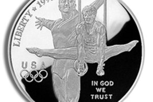 1995-P $1 Gymnast Silver Commem - Proof