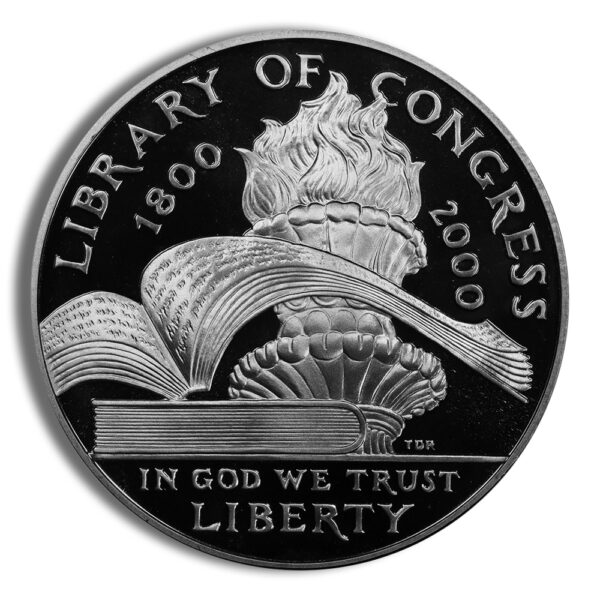 2000-P $1 Library of Congress Silver Commem - Proof