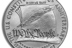 1987-P $1 Constitution Silver Commem - BU
