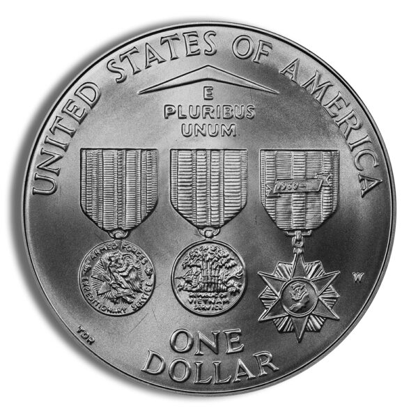 1994-W $1 Vietnam Vets Silver Commem - BU - Image 2