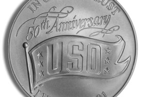 1991-D $1 USO Silver Commem - BU