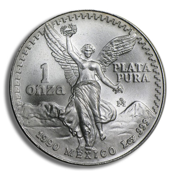 1990 1 oz Silver Mexican Libertad - BU