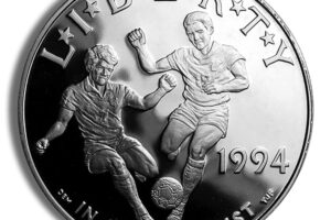 1994-D $1 World Cup Silver Commem - BU