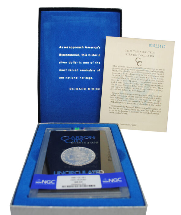 1881-CC GSA Morgan Dollar - NGC MS63 - Image 3