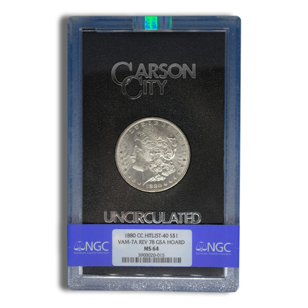 1880-CC Rev 78 GSA Morgan Dollar - NGC MS64
