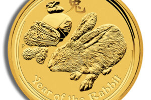 2011 1 oz Australia Gold Lunar Rabbit BU - Series II