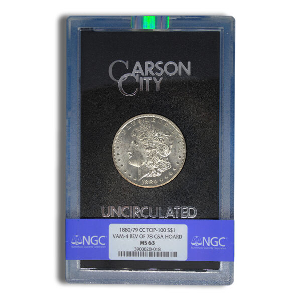 1880/79-CC Rev 78 GSA Morgan Dollar - NGC MS63