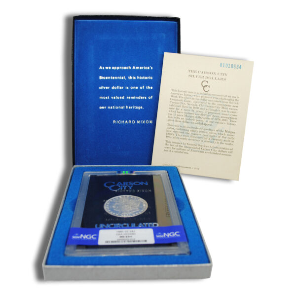 1881-CC GSA Morgan Dollar - NGC MS63+ - Image 3