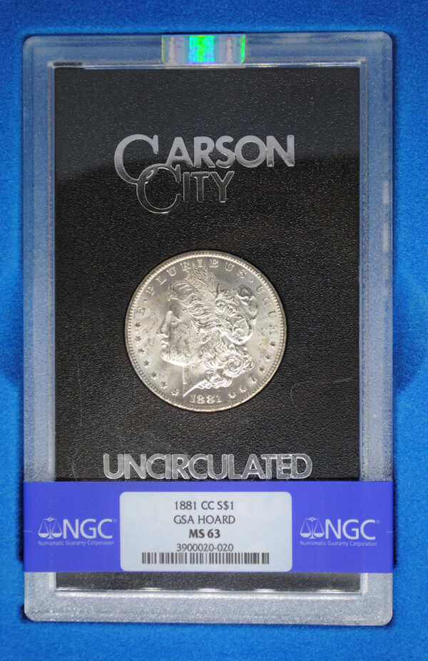 1881-CC GSA Morgan Dollar - NGC MS63
