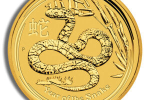 2013 1 oz Australia Gold Lunar Snake BU - Series II