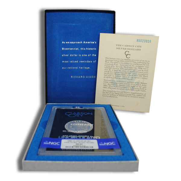 1880-CC Rev 78 GSA Morgan Dollar - NGC MS64 - Image 3